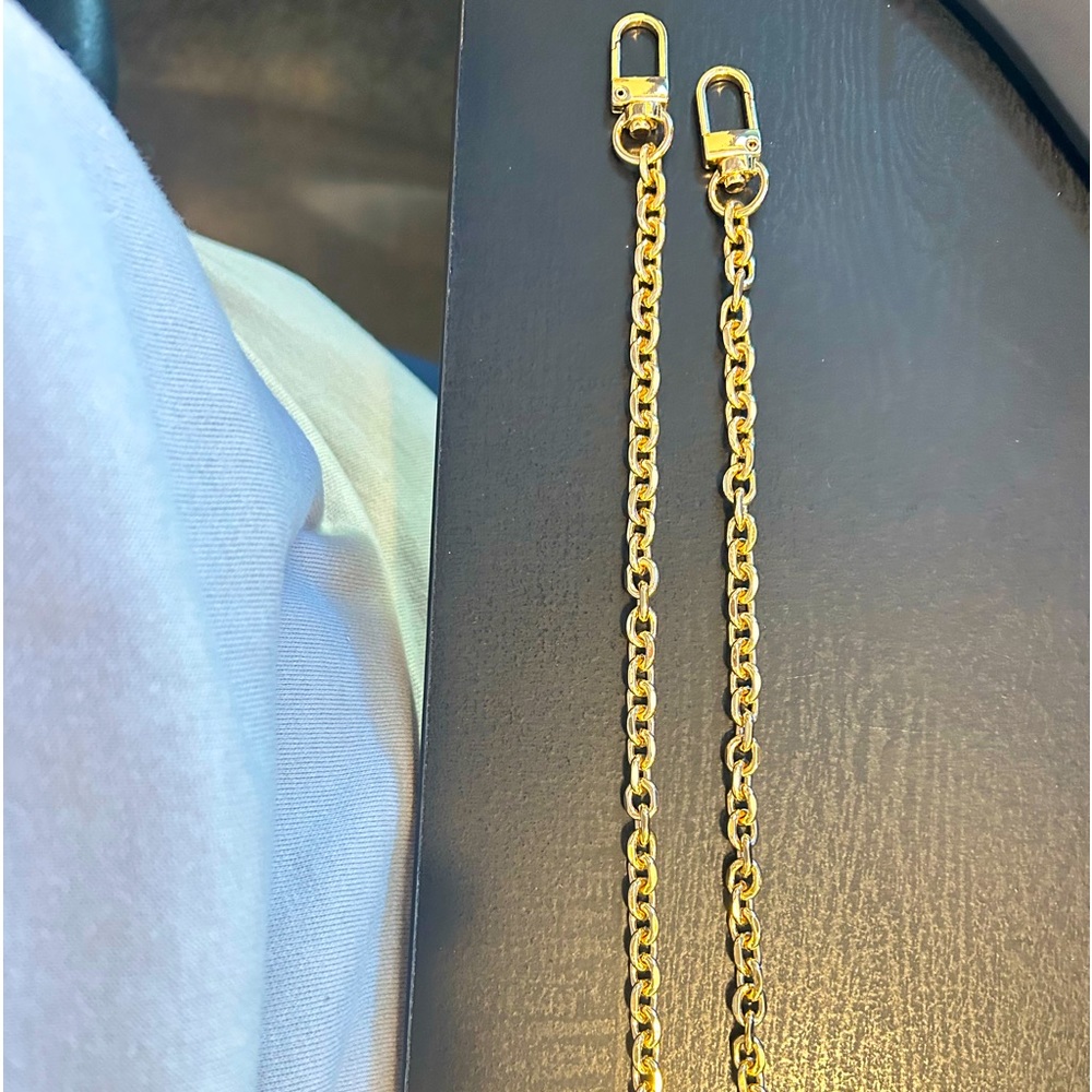 Metal Strap LV purse